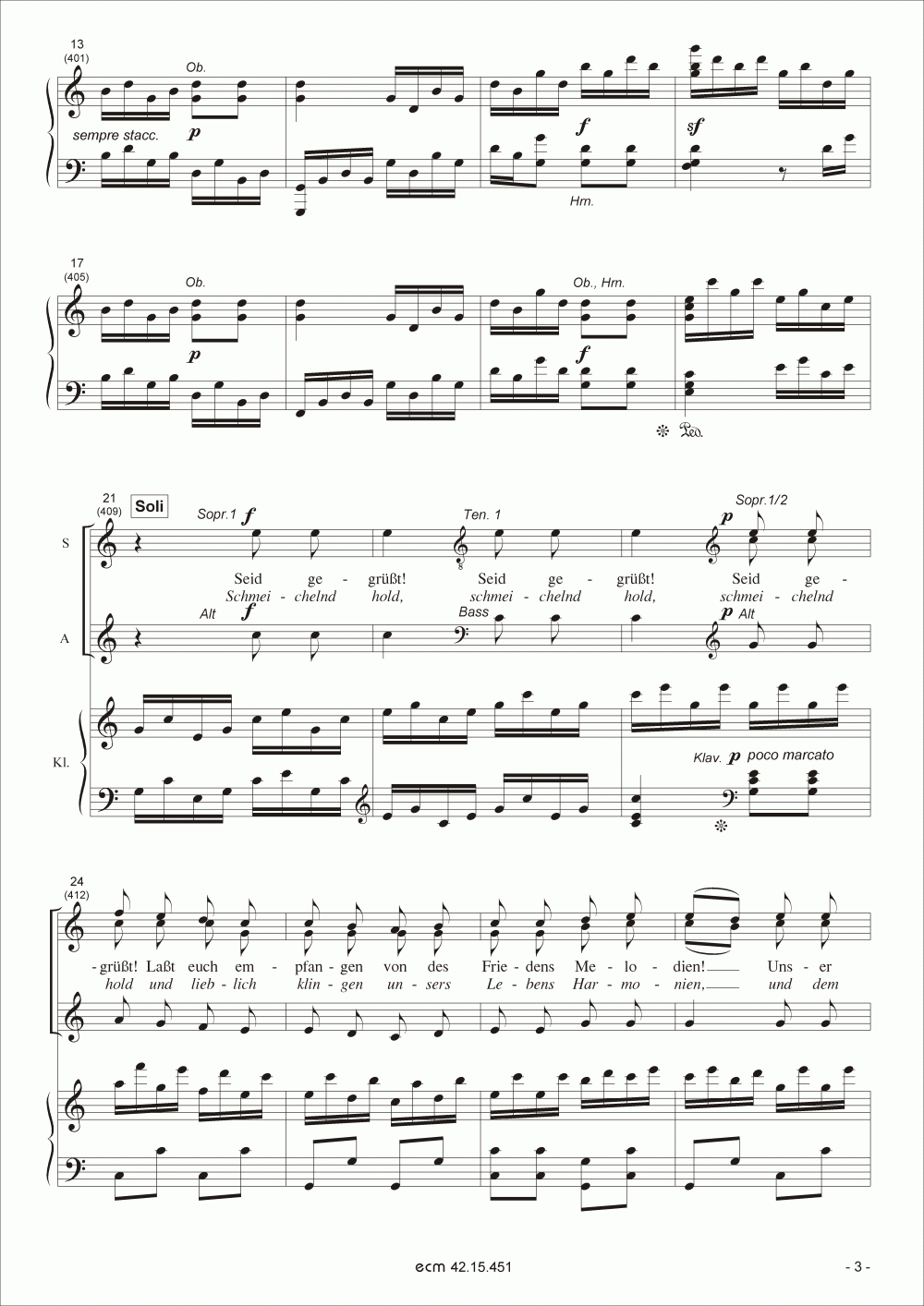 Fantasie c-Moll op. 80 – Chorfinale