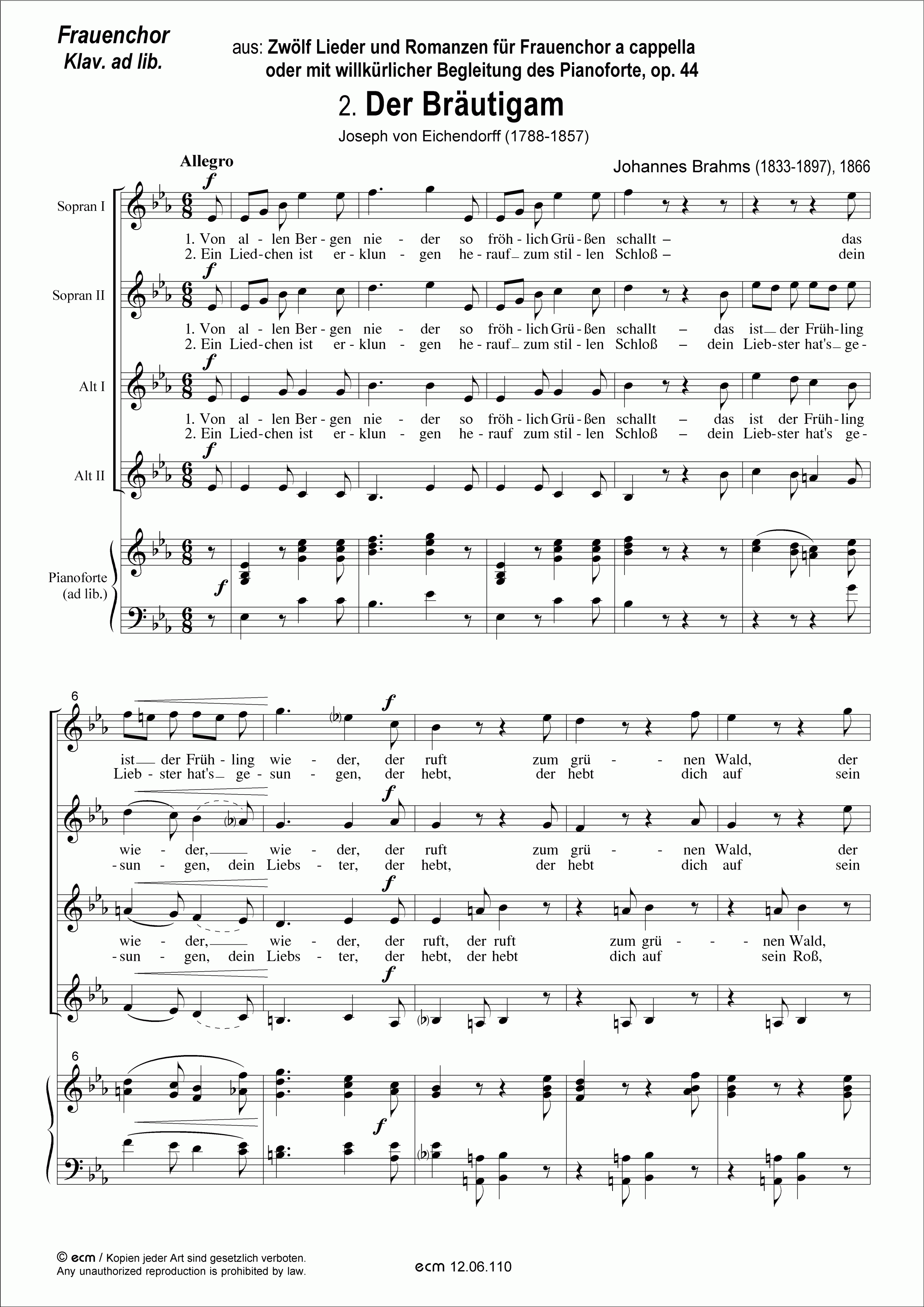 Der Bräutigam (op.44, Nr.2)