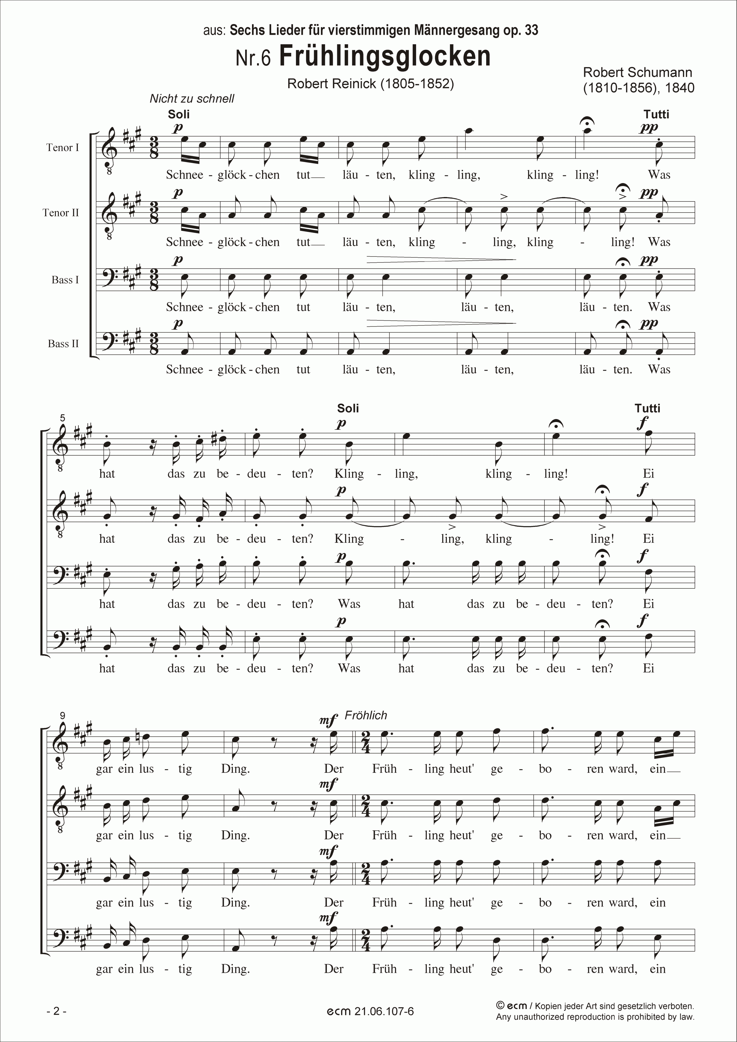 Frühlingsglocken (op.33, Nr.6)
