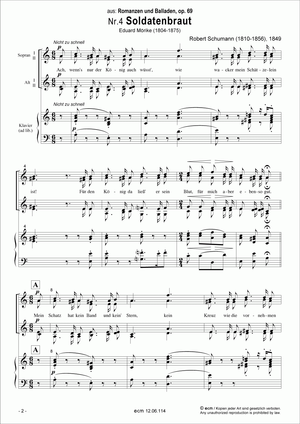 Soldatenbraut (op.69, No.4)