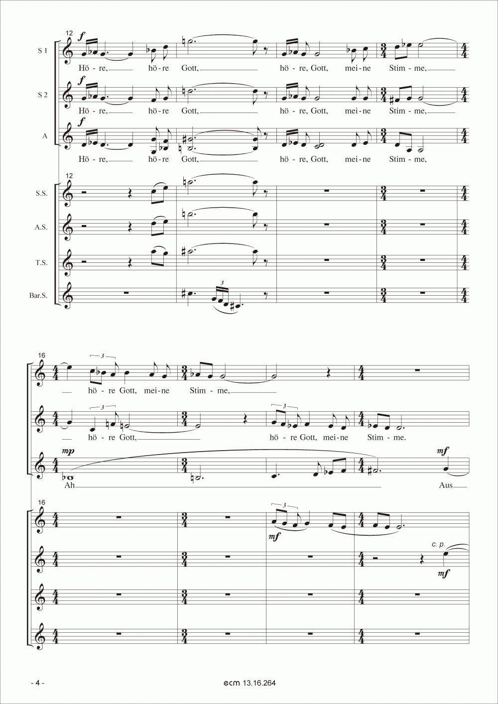 Glaubenswege (Full score)