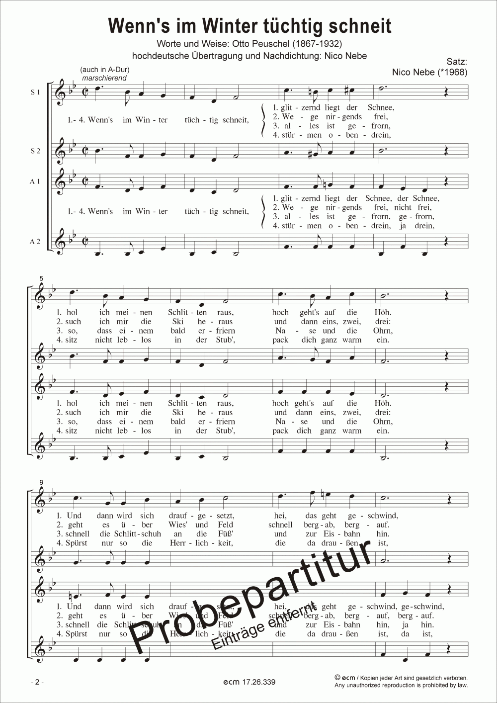 Wenn's im Winter tüchtig schneit