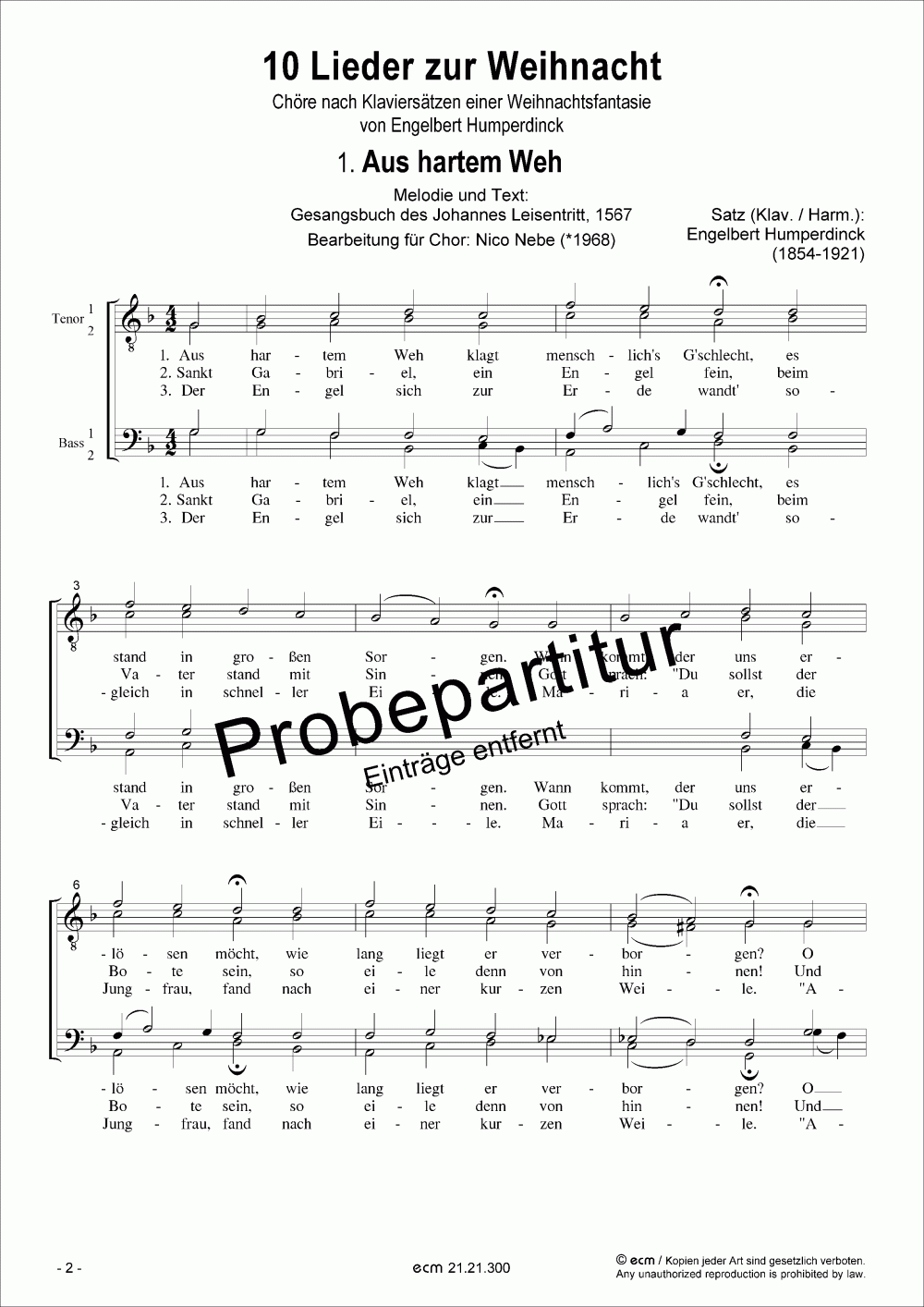 10 Lieder zur Weihnacht