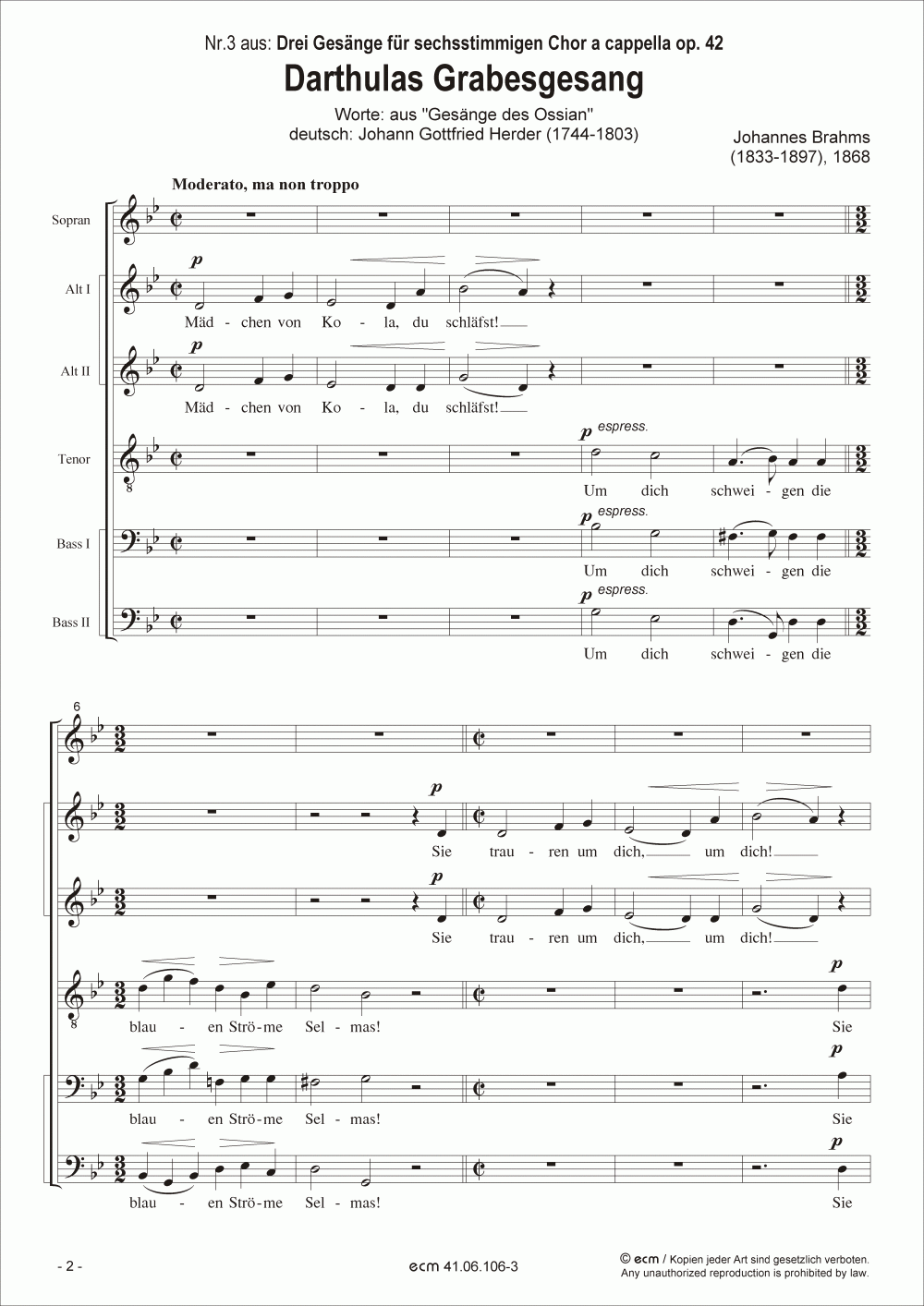 Darthulas Grabesgesang (op.42, No.3)