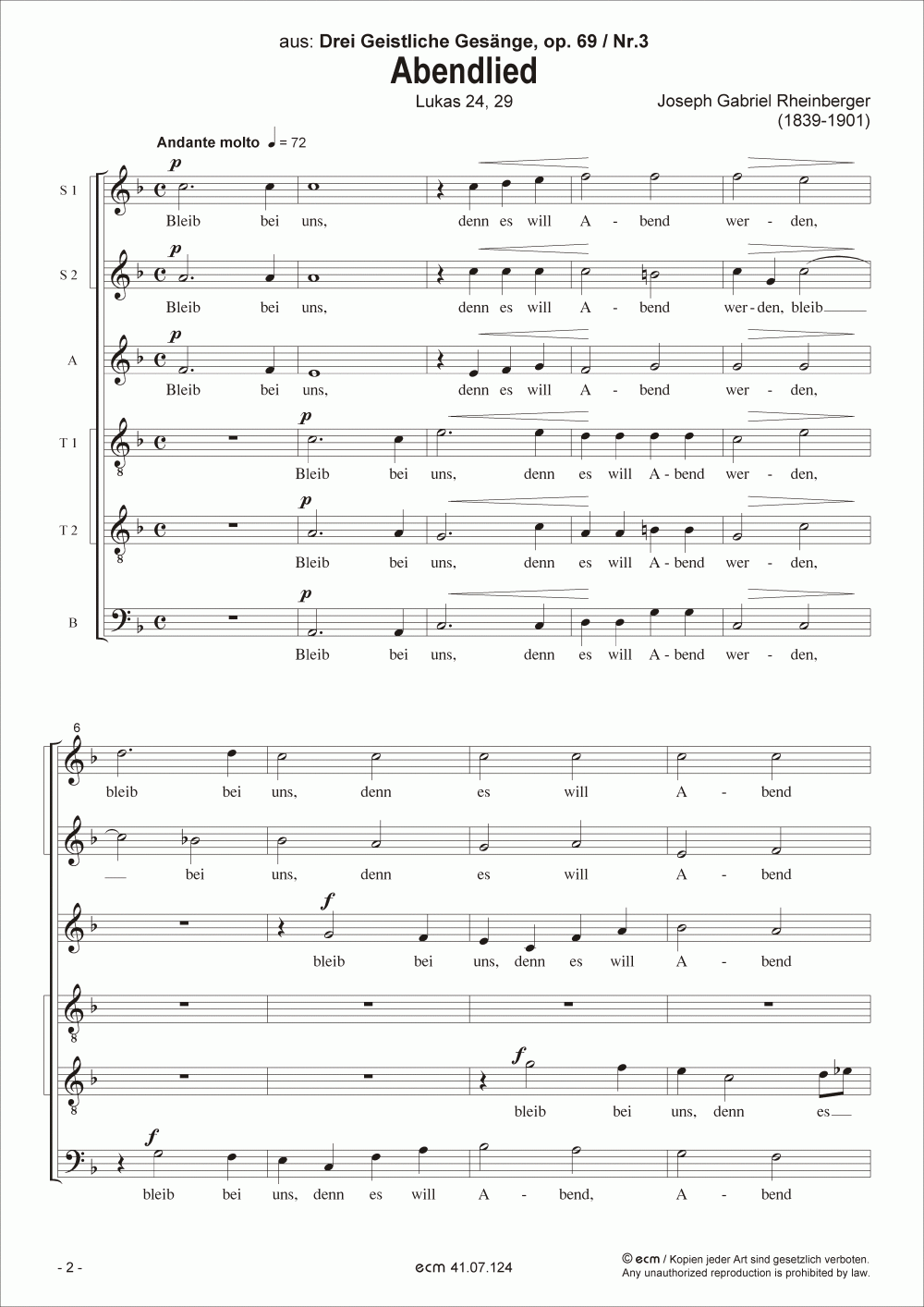 Abendlied (op. 69, Nr.3)