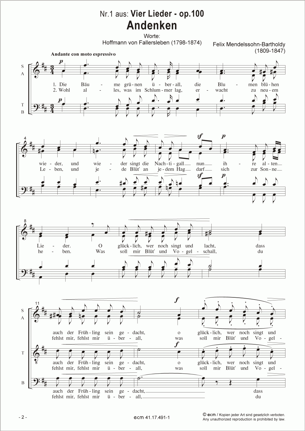 Andenken (op.100, No.1)