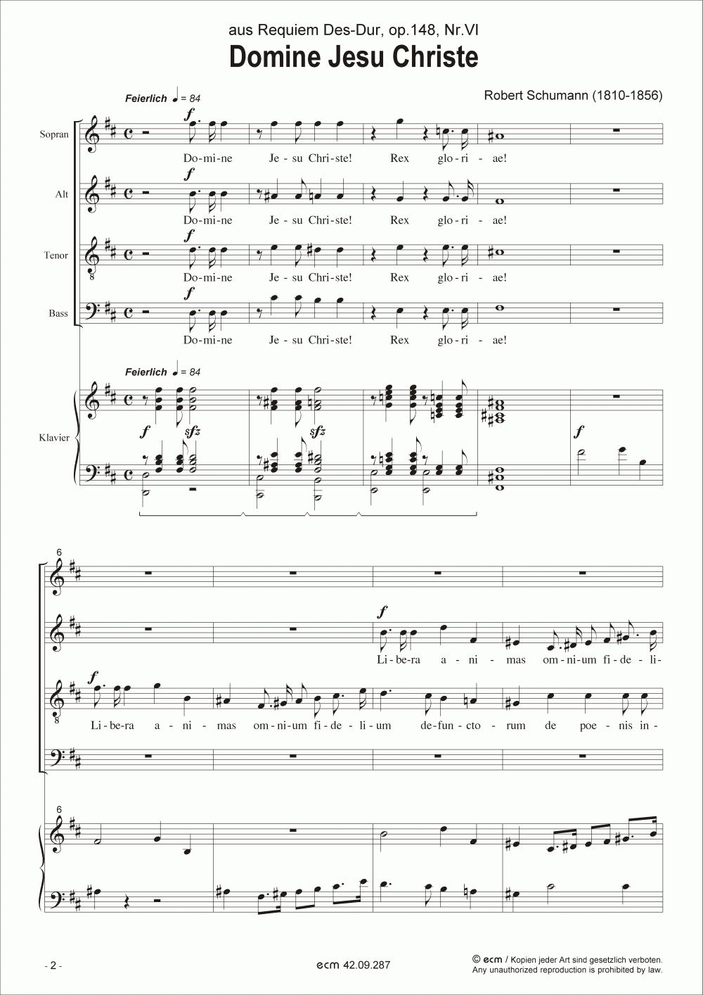 Domine Jesu Christe (op.148, Nr.VI)