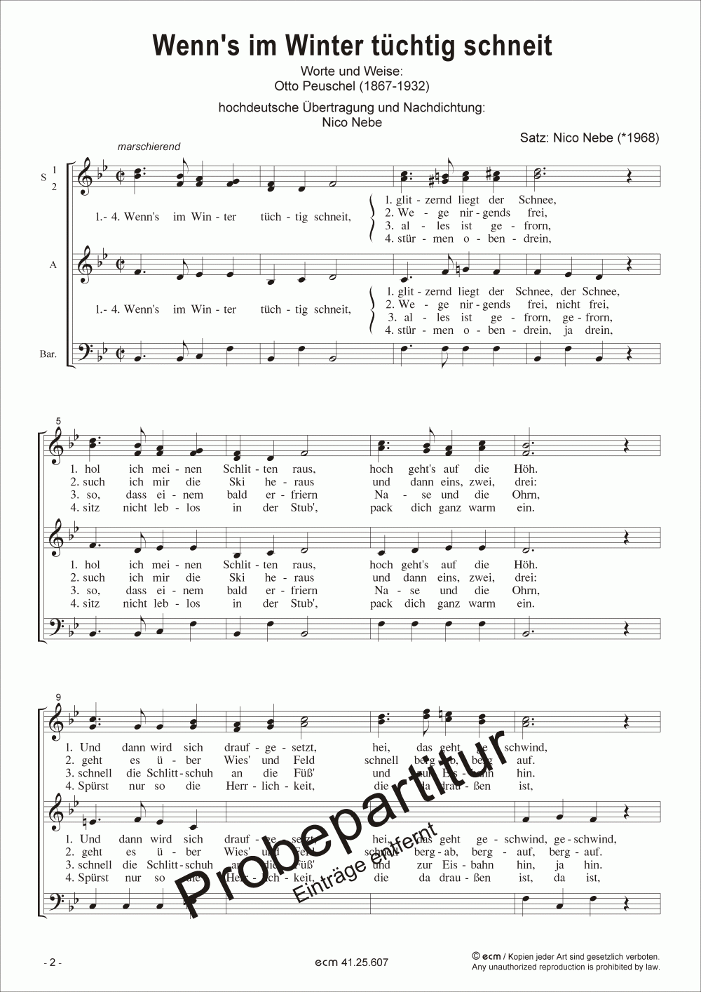 Wenn's im Winter tüchtig schneit