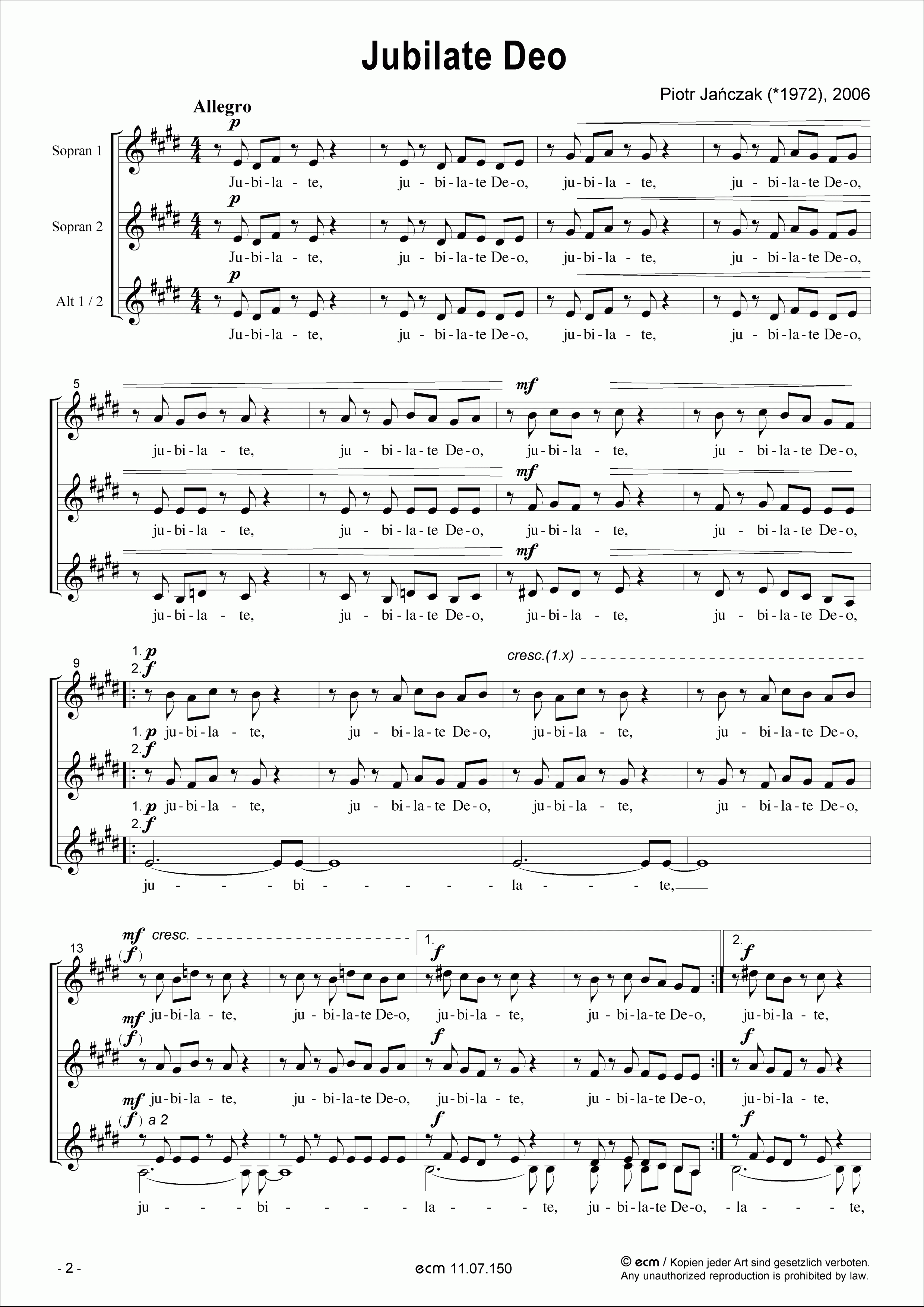 Jubilate Deo