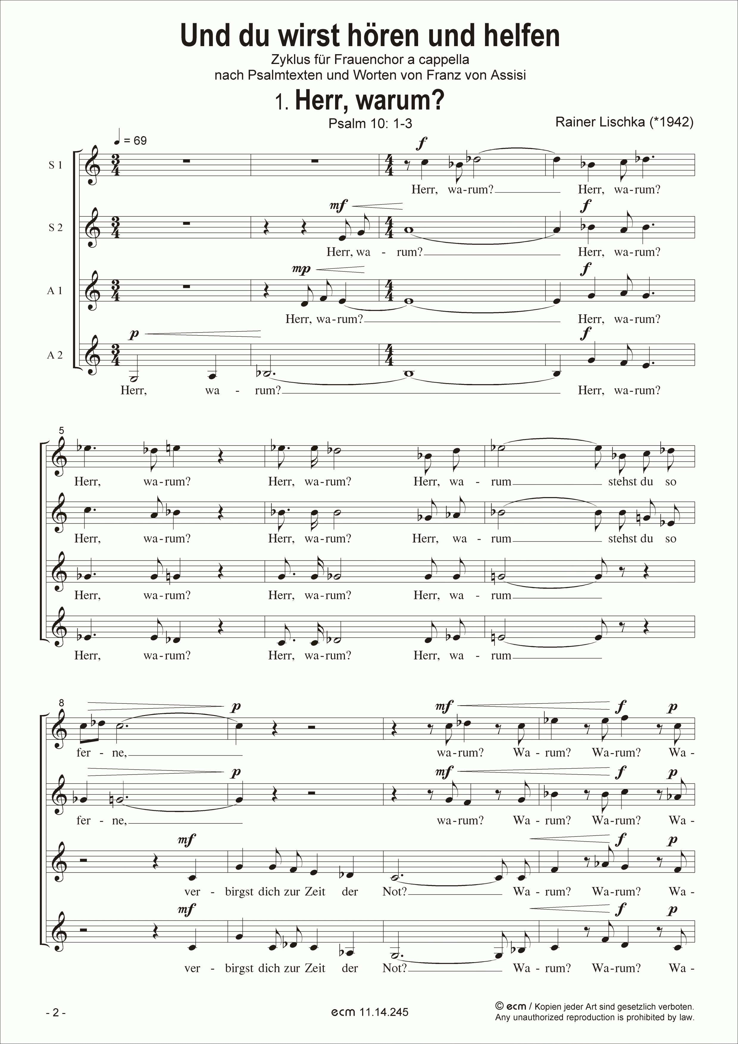 Und du wirst hören und helfen