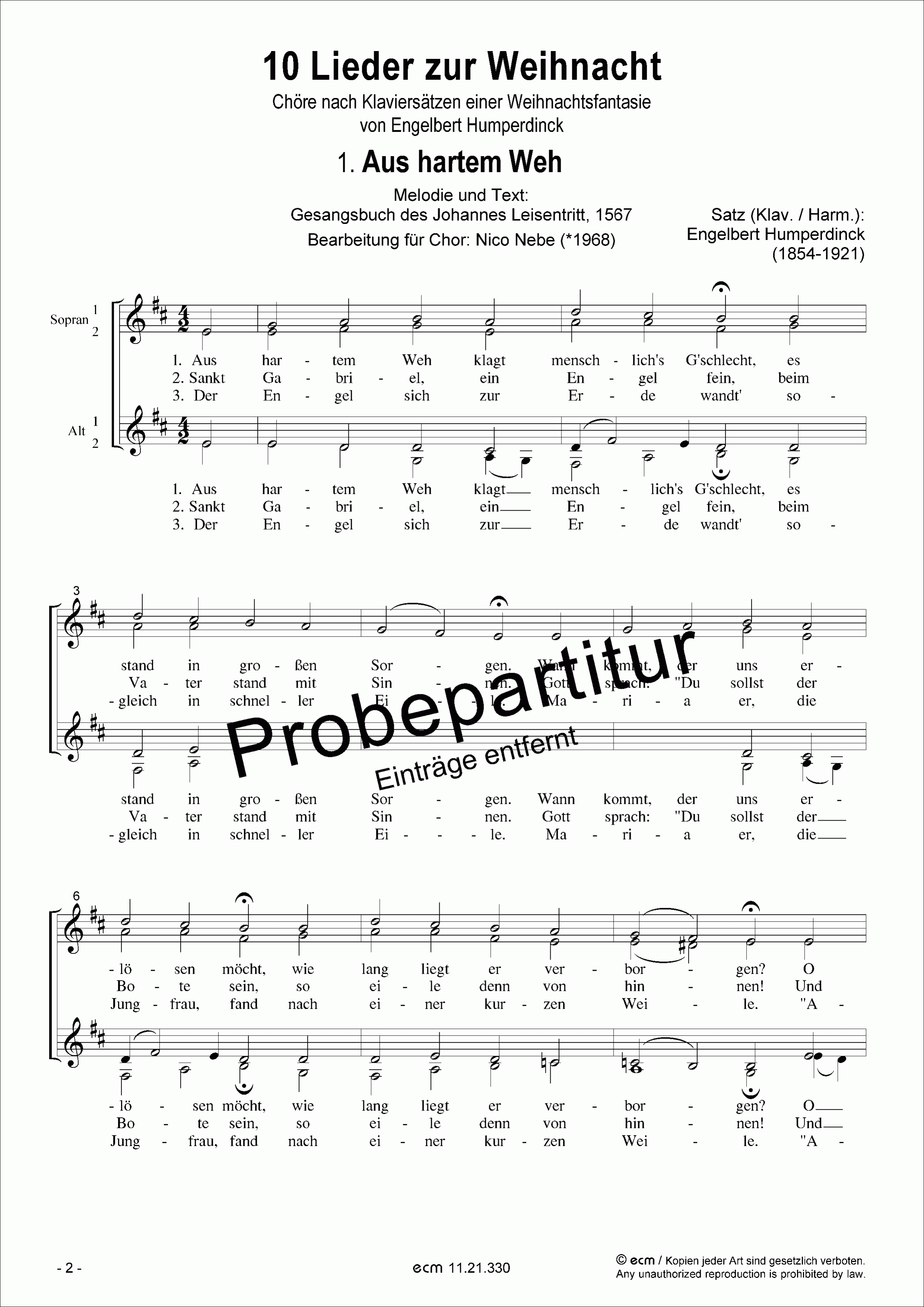 10 Lieder zur Weihnacht