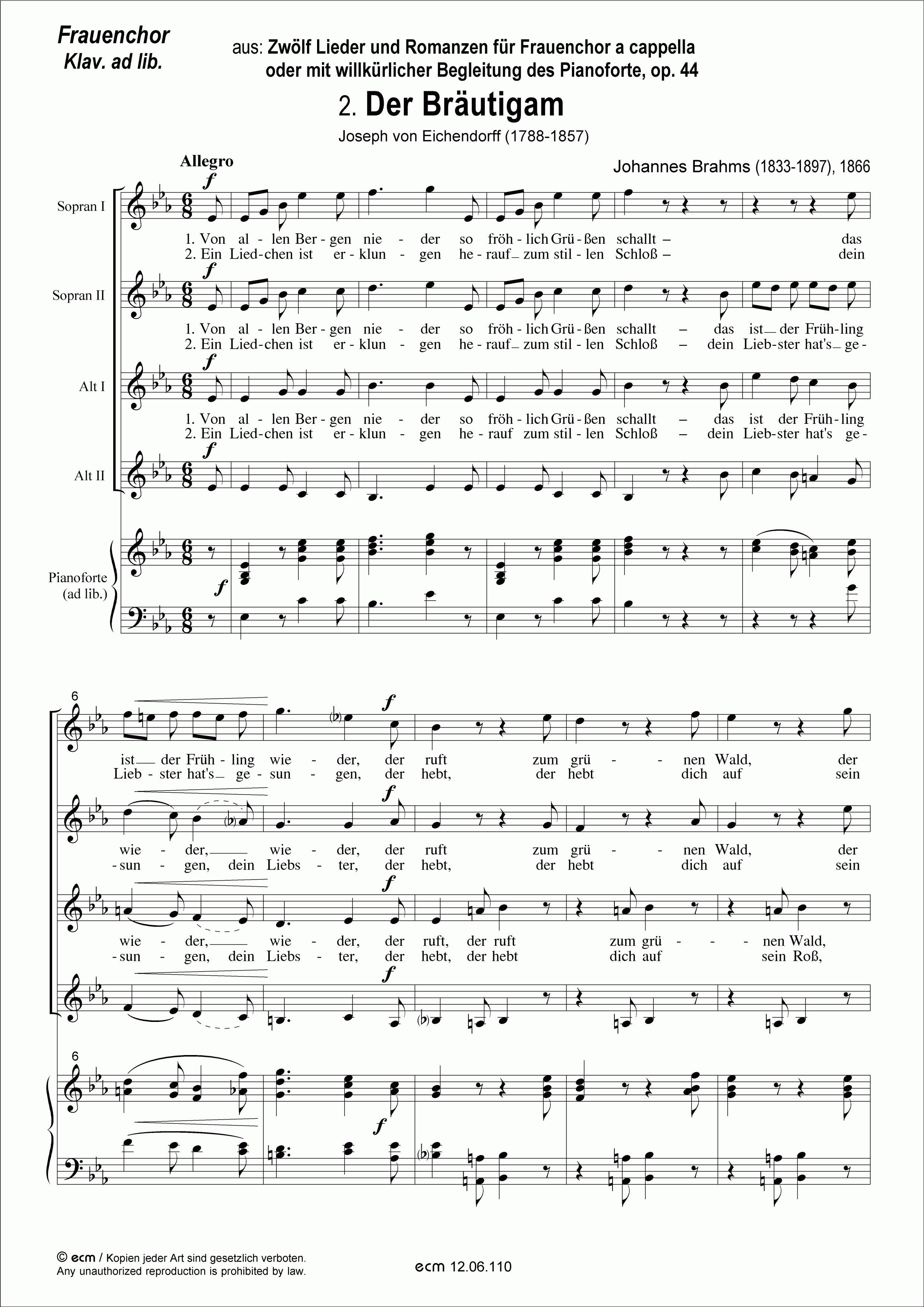 Der Bräutigam (op.44, No.2)