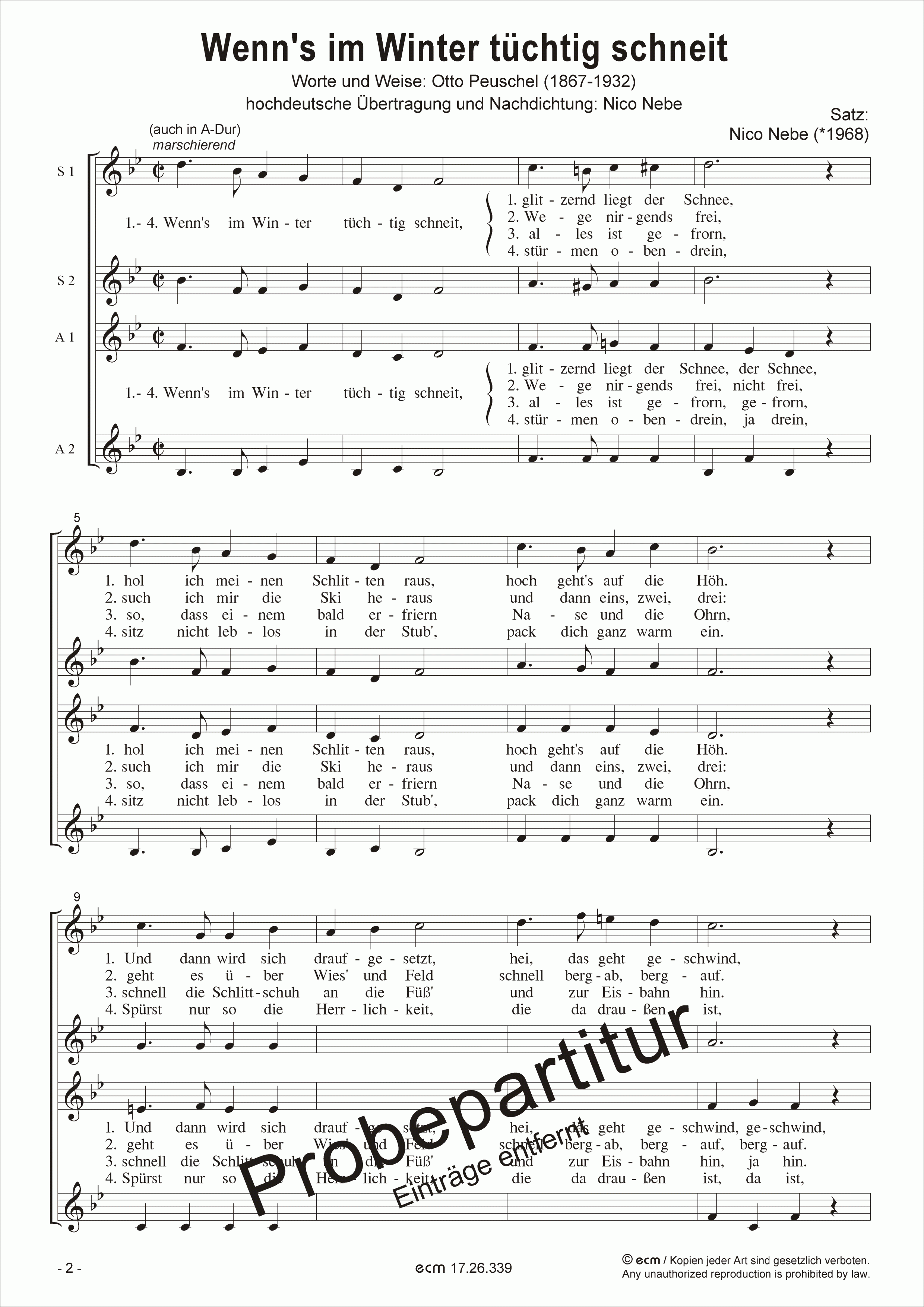 Wenn's im Winter tüchtig schneit