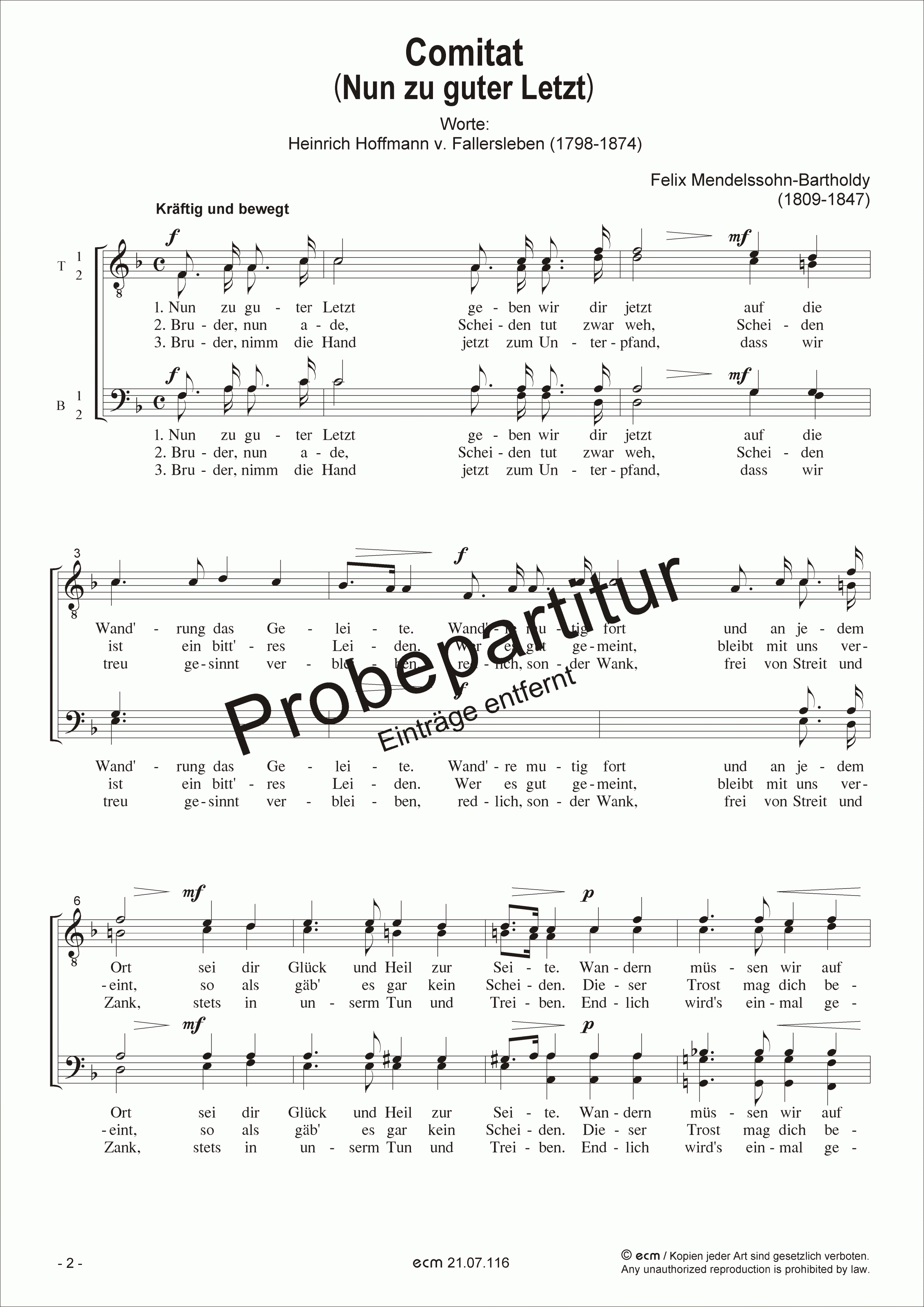 Comitat (Nun zu guter Letzt)