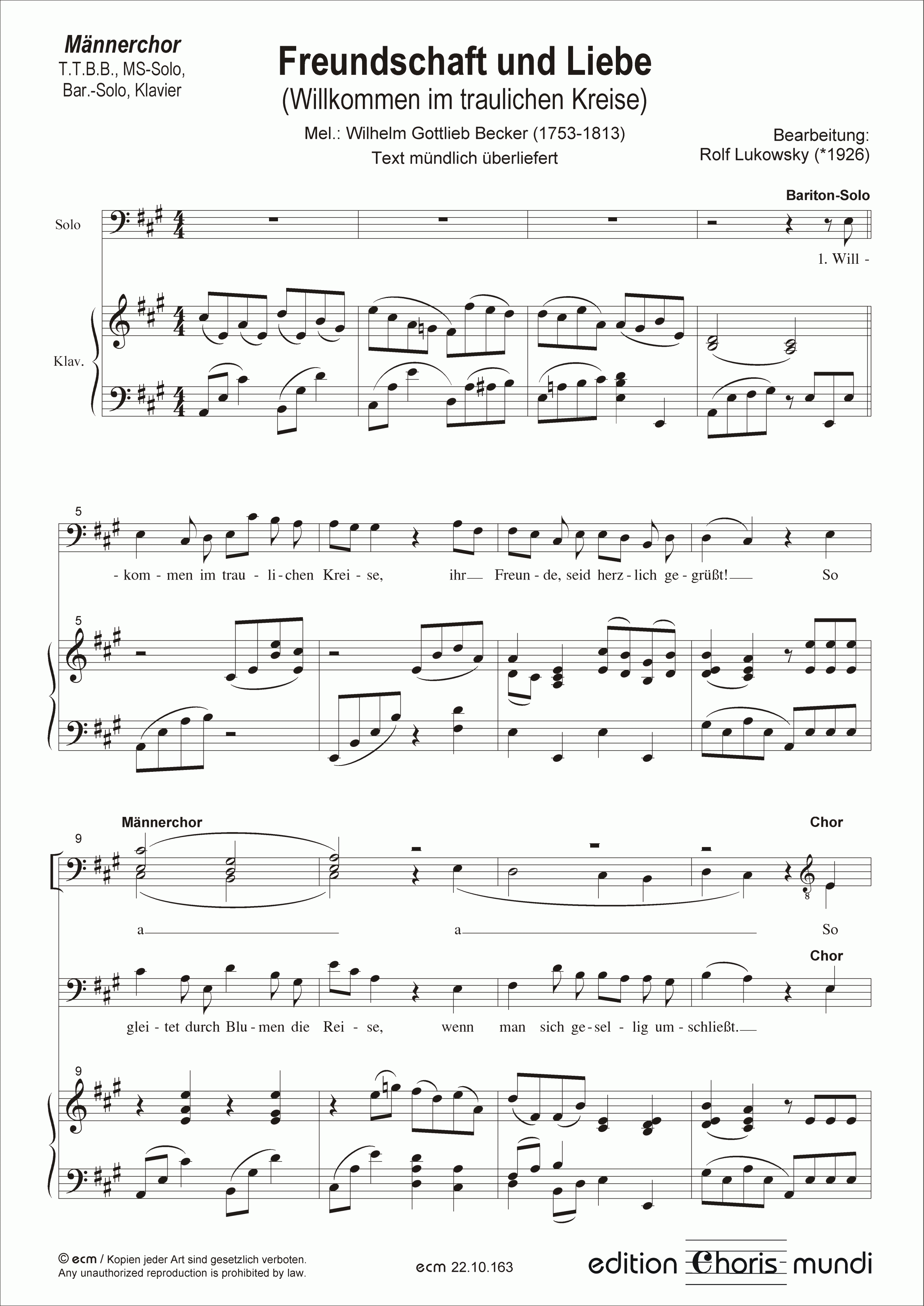 Freundschaft und Liebe