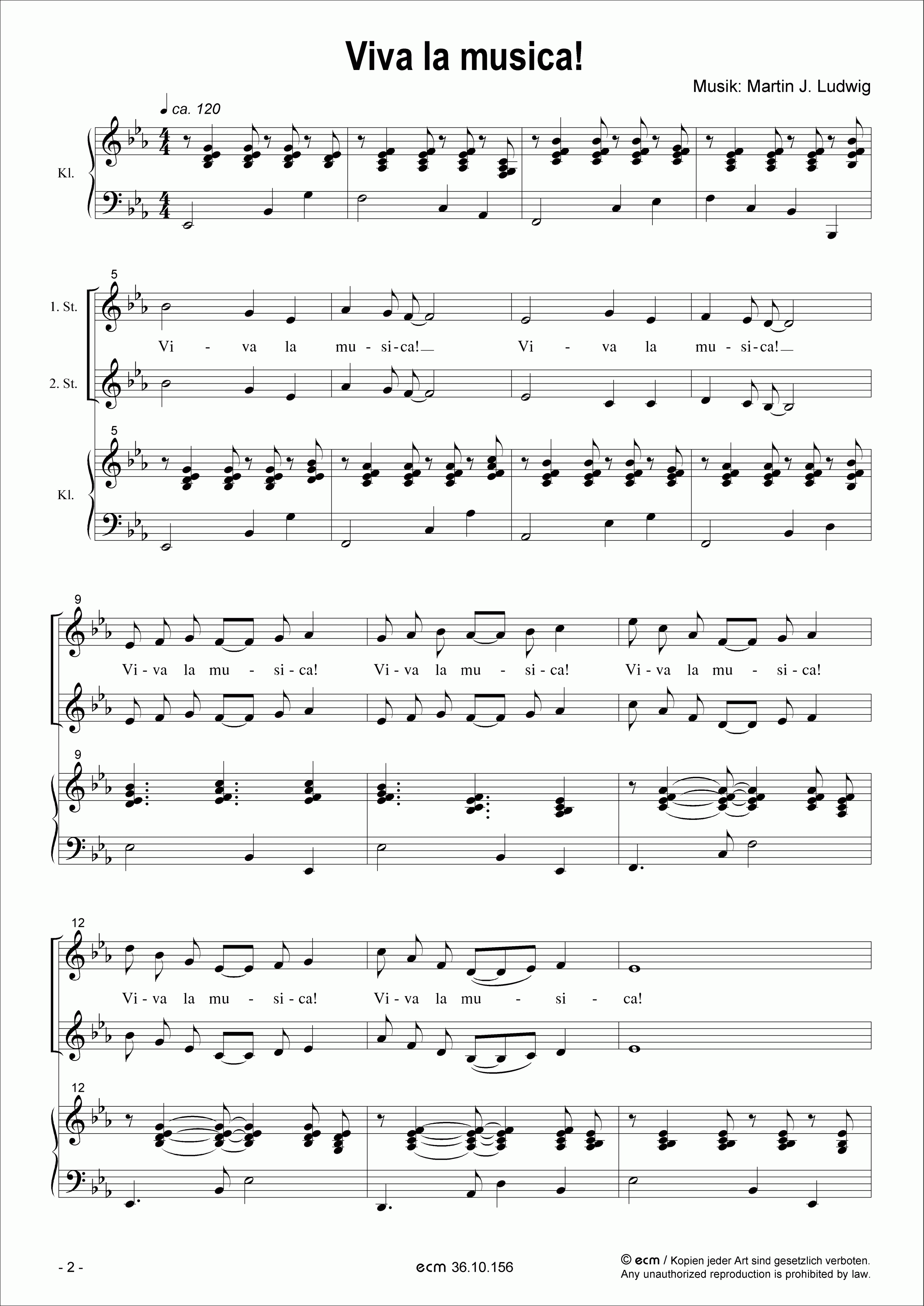 Viva la musica! (2-stg., Klavier)