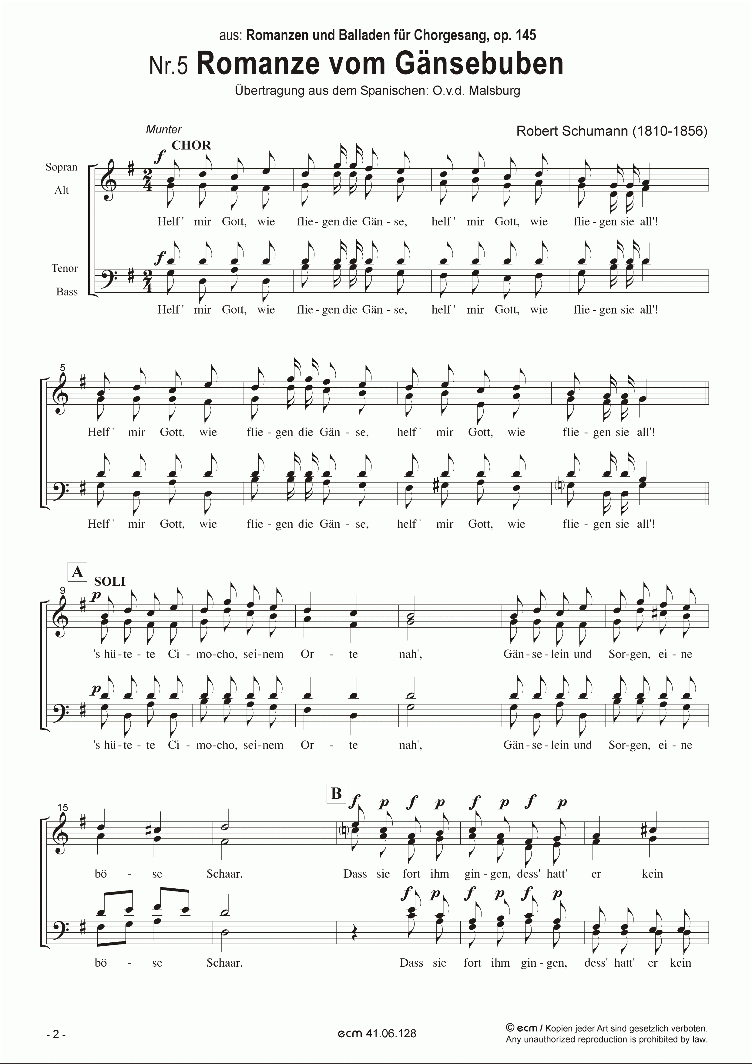 Romanze vom Gänsebuben (op.145, Nr.5)