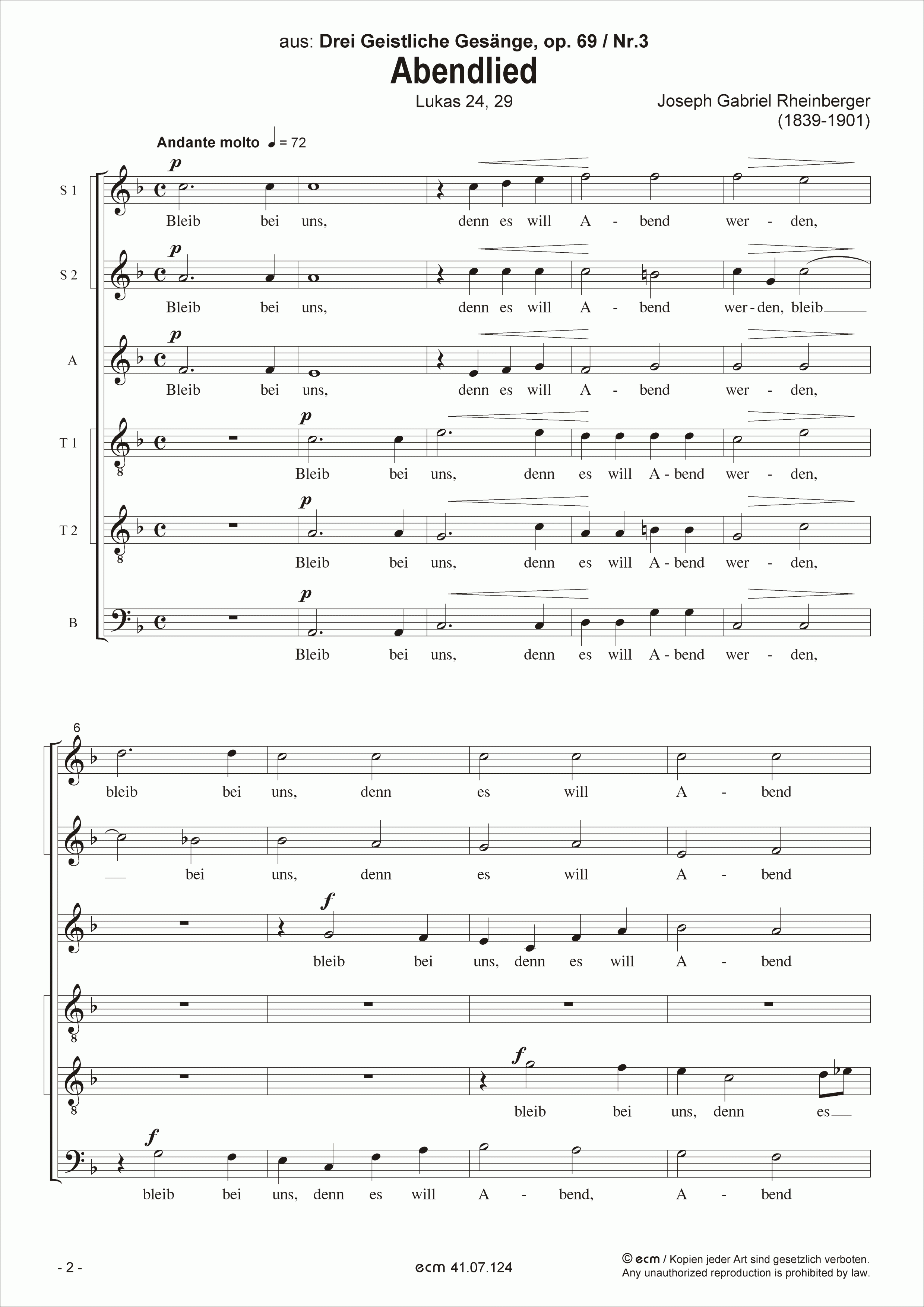Abendlied (op. 69, Nr.3)