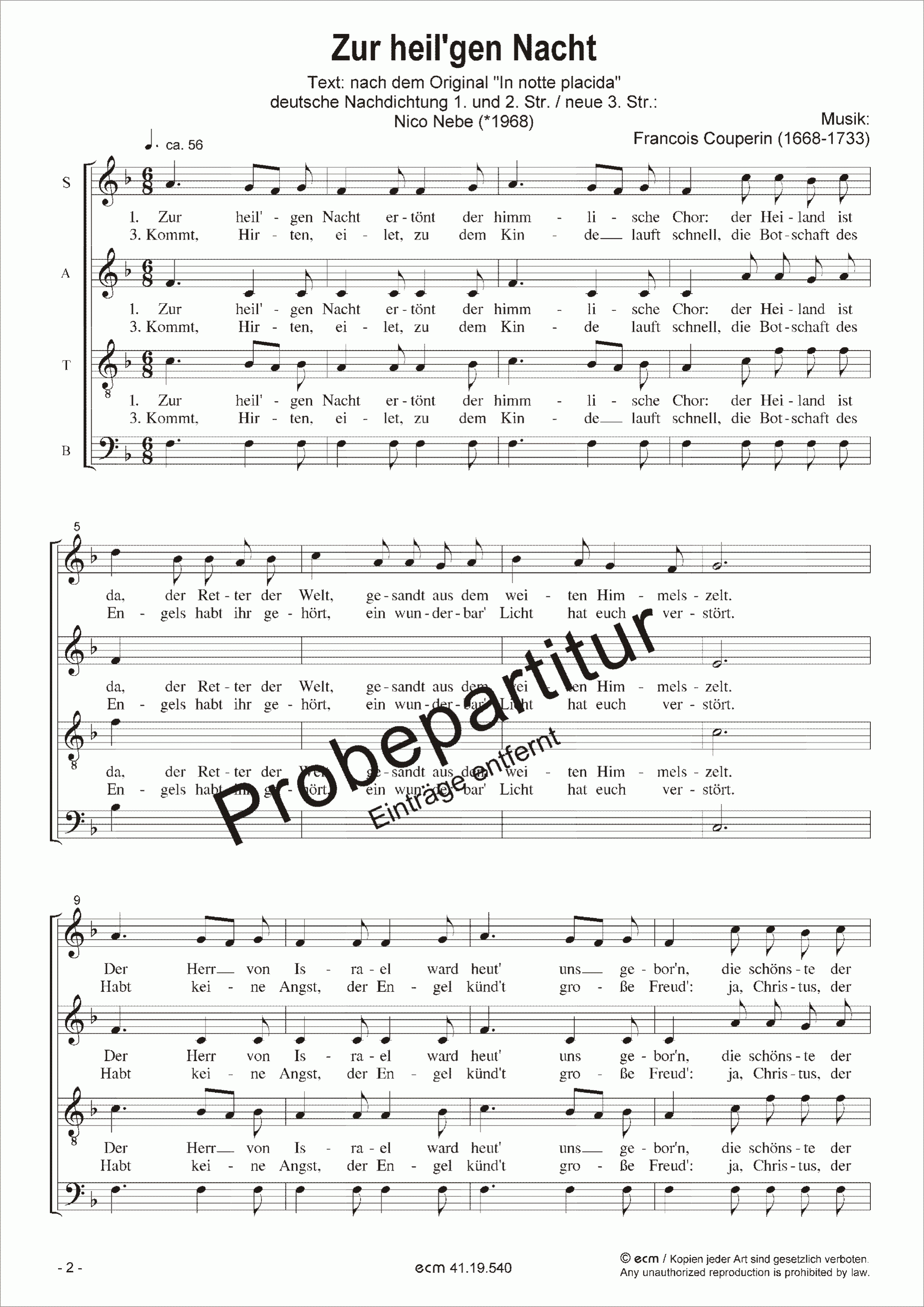 Zur heil‘gen Nacht