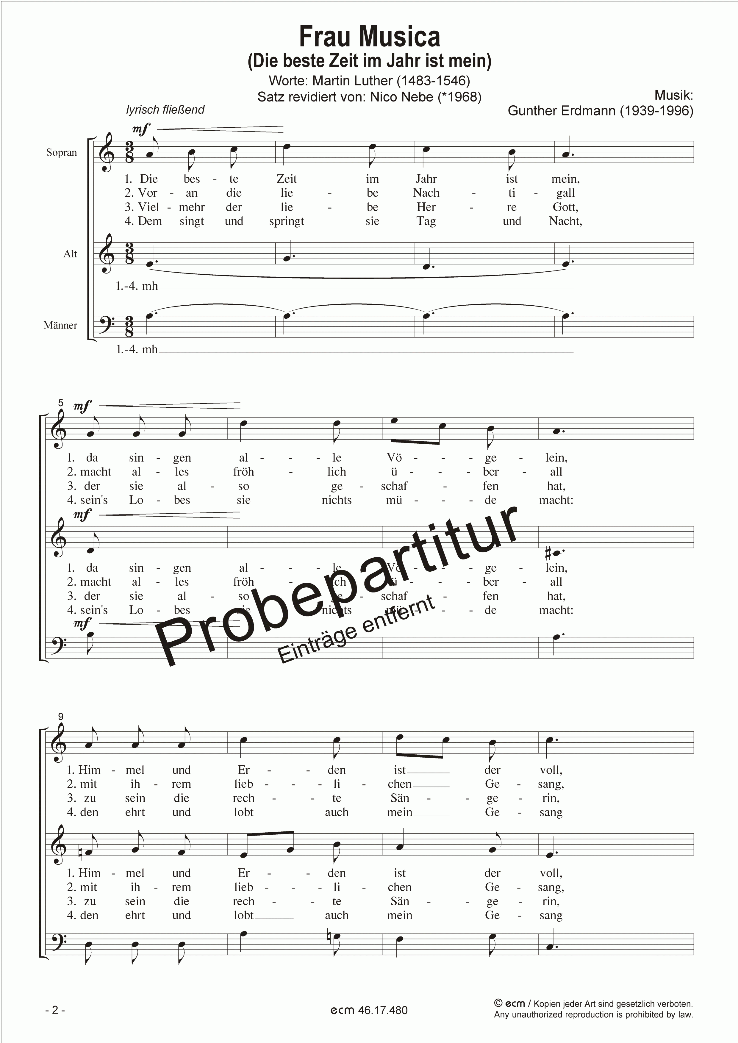 Frau Musica (3-part)