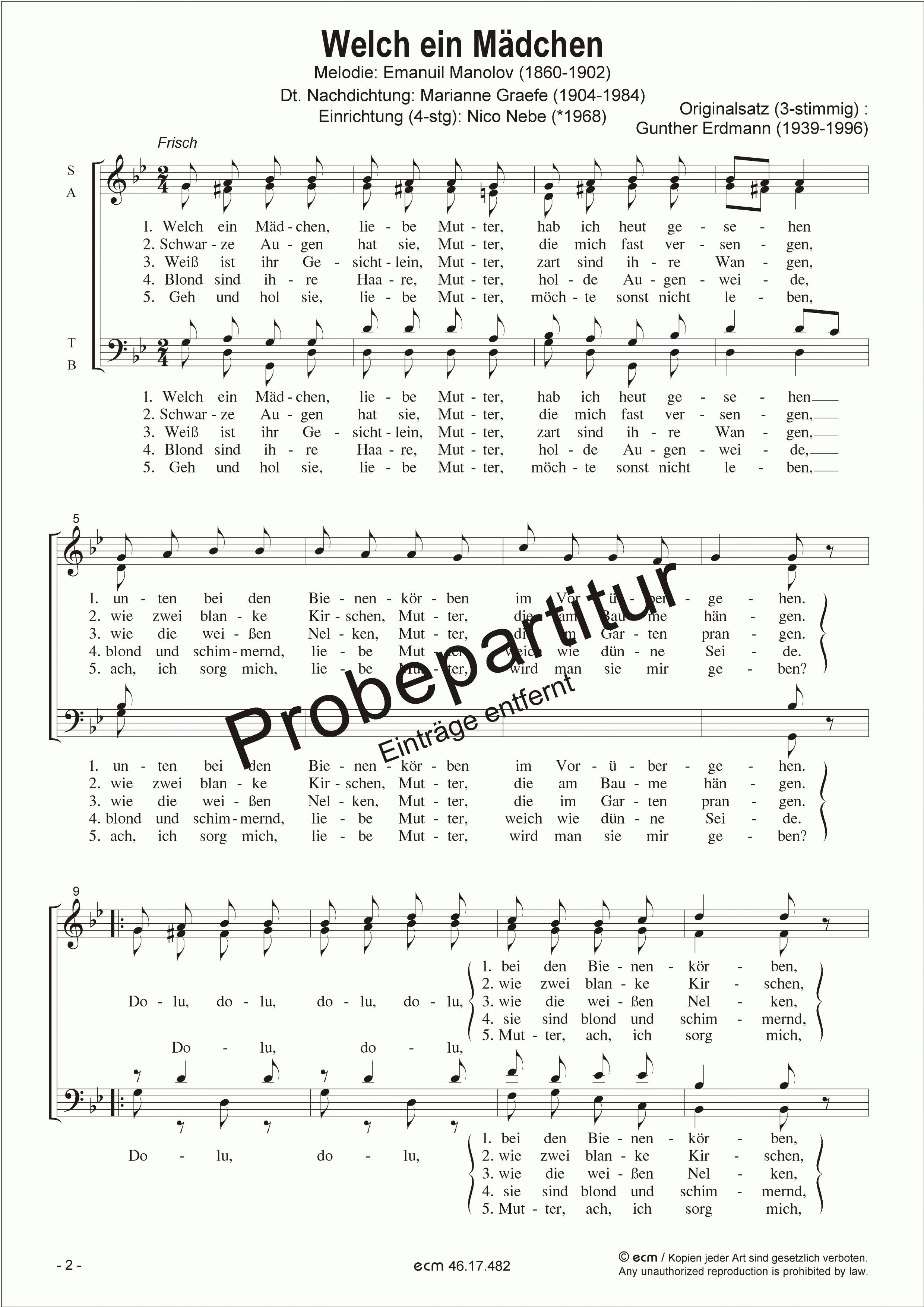 Welch ein Mädchen (4-part)